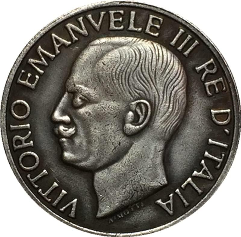 1923. talijanski novčić 20 lira čisti bakar srebrni antikni srebrni zanati za obrtni vile mogu se puhati