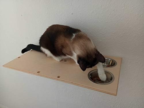 Mačka domena zida montirana mačka za hranjenje polica fizičke veličine: dubina- 12,75 inča, širina - 18