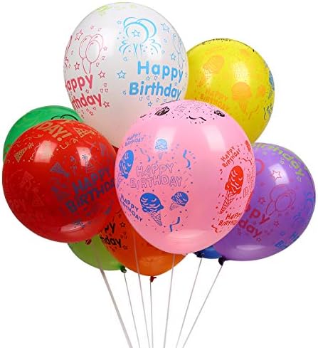 50pcs rođendan baloni za zabavu šareni ispisani lateks balon kućni ukras multicolor 12inches
