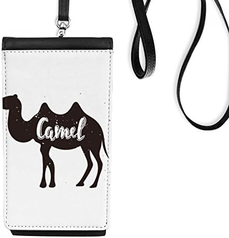 Kamila crna i bijela hrana za životinje novčanik torbica viseći mobilni torbica crnog džepa