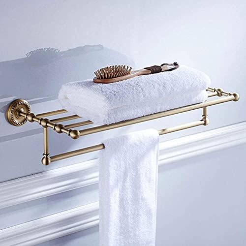 -El, ručnik ručnik stalak za ručnik kupaonica, mesingani retro dvostruki nosači na zidu, kupatilo europski