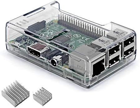 Raspberry Pi 3 B+ slučaj, iUniker Raspberry Pi 3 Model B+ transparentan slučaj sa Raspberry Pi hladnjakom