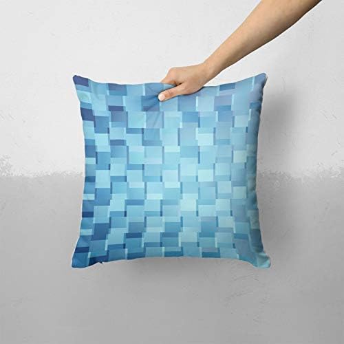 Iirov Sažetak Plavo kockirano - Custom Dekorativni dom Dekor unutarnji ili vanjski bacanje jastuk za jastuk