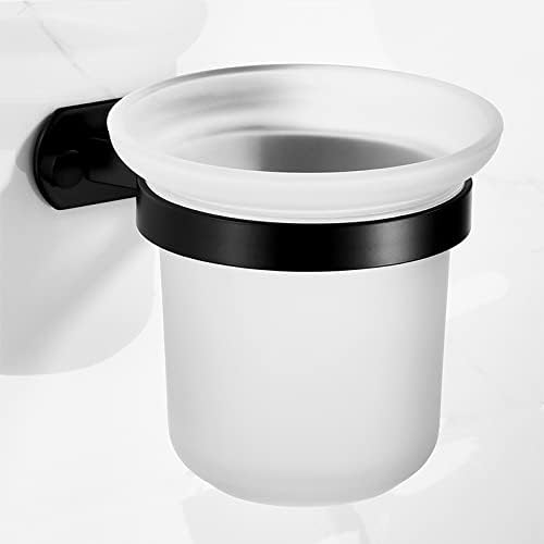 Liruxun crni wc wc četkica za poklopac uređaja Raspoloživa prostora aluminijumska toaletna četkica staklena