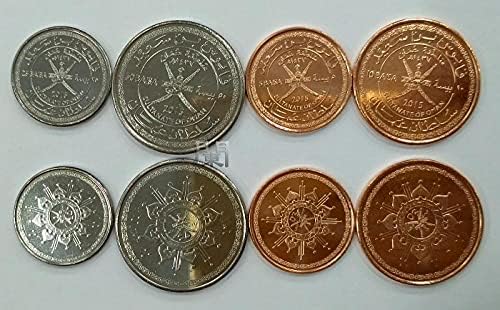 Oman Coin Set 4 azijske kovanice Siaba Bay National jedinični paket novi