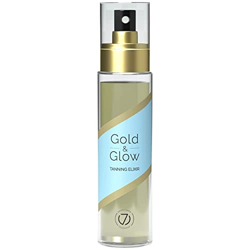 7 Suns Cosmetics štavljenje Accelerator Gold & amp; Glow suho ulje za Unutarnji - Vanjski štavljenje - 300x