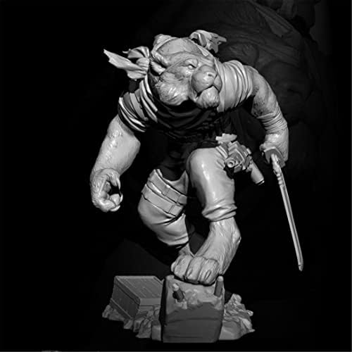 ETRIYE 75mm 1/24 Resin Soldier Model Ancient Fantasy Lion Pirate Diecast figura Kit / Kw038