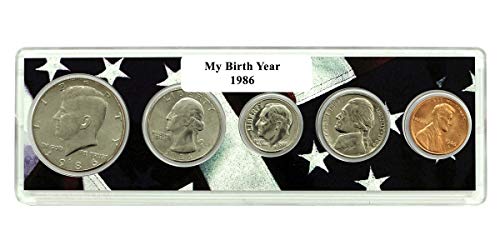1986-5 rođenje novčića u američkoj držaču zastave Necrnuo je