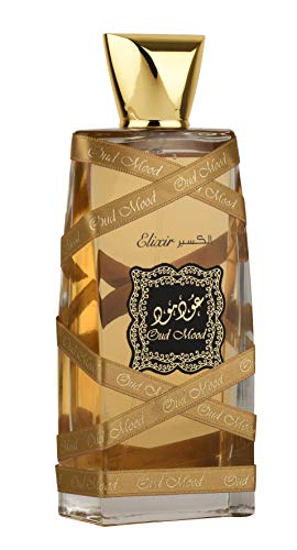 Lattafa Oud Mood Elixir za Unisex Eau de Parfum sprej, 3.4 uncu