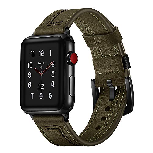 AiSports Kompatibilan je za Apple Watch Band 42mm IWatch serija 4 trake 44mm Kožne žene Muškarci Smart Watch
