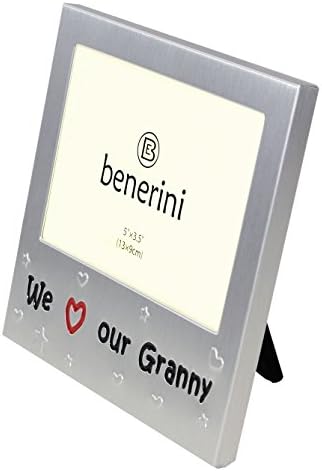 Benerini 'Mi volimo našu baku' - foto okvir za slike poklon - 5 x 3.5 - Aluminijski srebrni poklon u boji