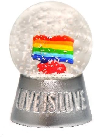 LGBT Gay Pride Love je ljubav Mini Rainbow Sning Globe 45 mm Mesec Pride