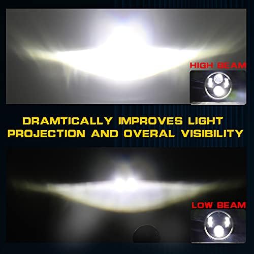MGLLIGHT 5 3/4 5.75 inčni LED farovi sa Amber Halo DRL LED projektorom zapečaćenim snopom kompatibilni sa