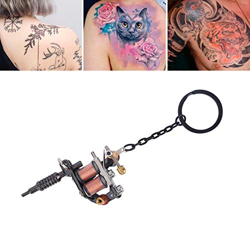 Prekrasna Prijenosni Mini Tattoo Mašina Za Tetoviranje Privjesci Za Ključeve, Tattoo Pištolj Model Privjesak