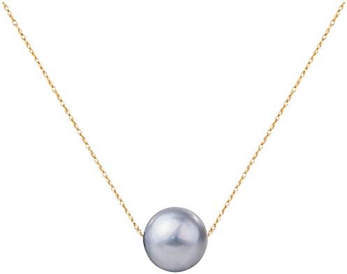 Splendid Pearls Single Floating Pearl Genuine Freshwater Cultured 10-11mm privjesak za žene 17
