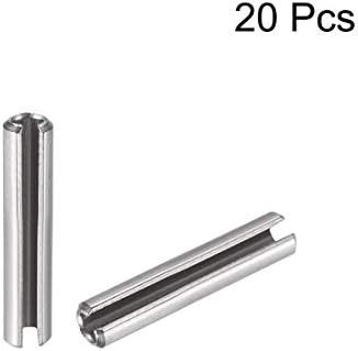 Uxcell opružni zatik sa prorezima - M2 x 10mm 304 klinovi sa split oprugom od nerđajućeg čelika obična završna