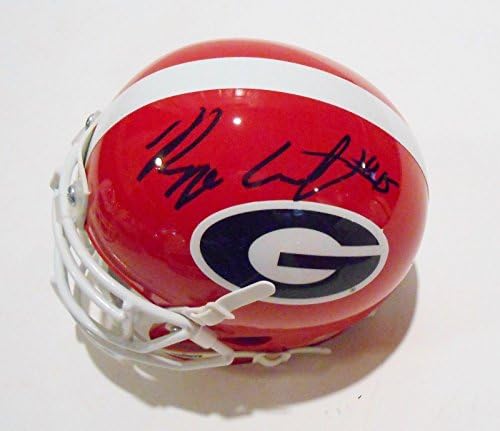 Reggie Carter potpisao Georgia Bulldogs Mini kacigu sa COA - autogramom za koledž Mini kacige