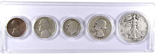 1946. godine set 5 kovanica u AG-u o dobrom ili boljem stanju Kolekcionarni poklon set