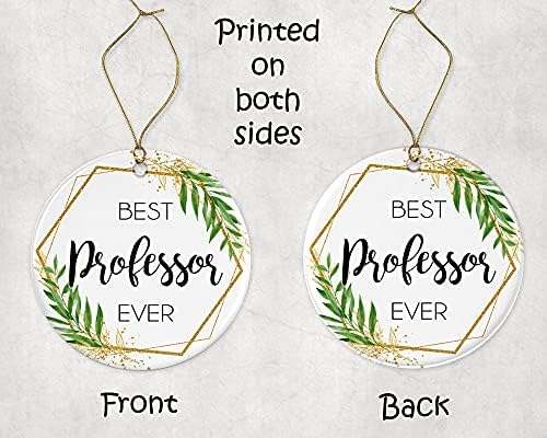 WolfeDesignPDD profesor Božić Ornament - Božić Ornament poklon za profesora-najbolji profesor na svijetu-najbolji