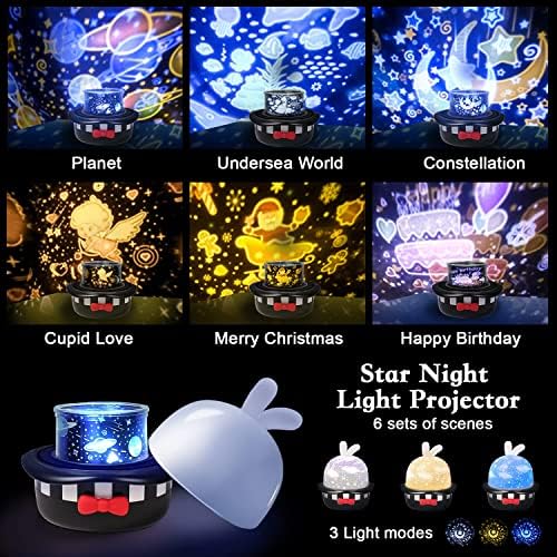 Star Night Light projektor, Baby Lights Galaxy projektor sa daljinskim upravljačem, 360° rotation Timer