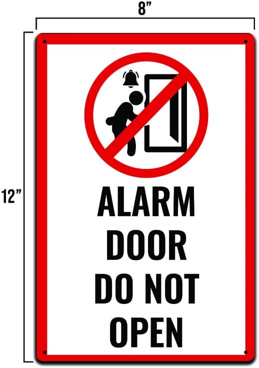 Signaliranje vrata za poslovnu zgradu, hawhouse, bar, restoran ili znak za klub vrata Alarm vrata se ne