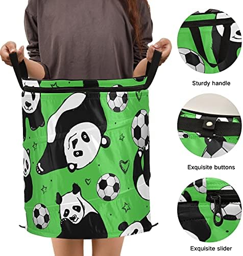 Panda Igranje nogomet Pokloni rublje Sklopivi sa patentnim zatvaračem Sklopivo rublje s ručicama s ručicama