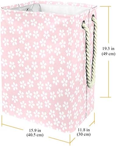 Inhomer Cherry Blossom uzorak 300D Oxford PVC vodootporna odjeća korpa velika korpa za veš za ćebad igračke