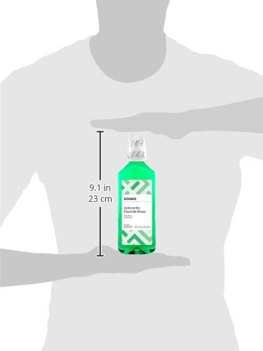 brend-Solimo Anticavity fluorid ispiranje, bez alkohola, menta, 18 tečna unca, pakovanje od 1