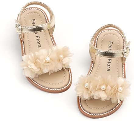 Felix & amp; Flora Toddler girl sandale - djevojčica Uskršnje ljetne haljine cipele lagan Open Toe Beach