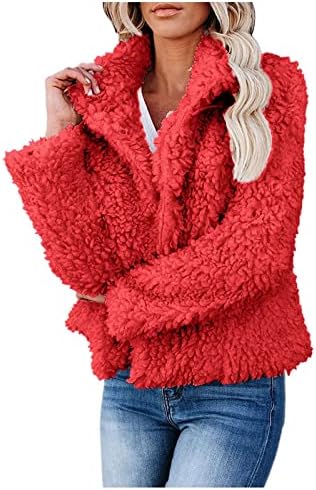 Klasična plus veličina školske kardigan žena zimski kaputi dugih rukava rever Fuzzy fit topla čvrstim kardiganima