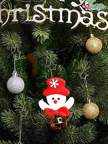 Peciafy 160 kom božićne ukrase Kuke sa božićnim vješalicom za božićne stablo odlično za božićno drvce Božićne kuglice za zabavu - srebro
