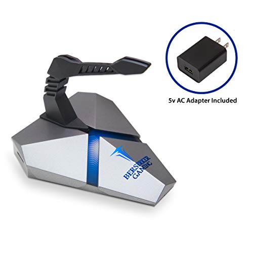 LOKI Gaming Mouse Bungee Stand-RGB LED svjetla - 4 Port USB 3.0 Hub sa aktivnim napajanjem-Slot za čitač