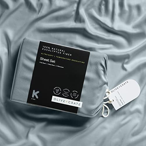 Maslina + sanduk eukaliptus hlađenje jastučnice i setovi listova KING veličine | certificirana Tencel