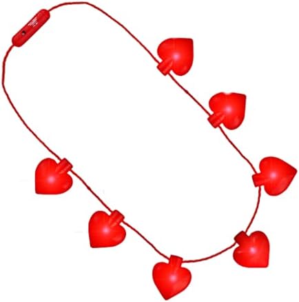 Blinkee Jumbo Red Heart Shaped Light up nakit ogrlica za Valentine