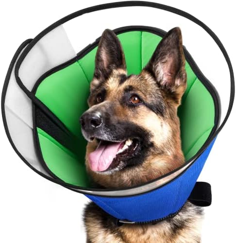 Pseći konus za velike srednje male pse nakon operacije, Megeo podesivi meki ovratnik za pseće konuse, ovratnici