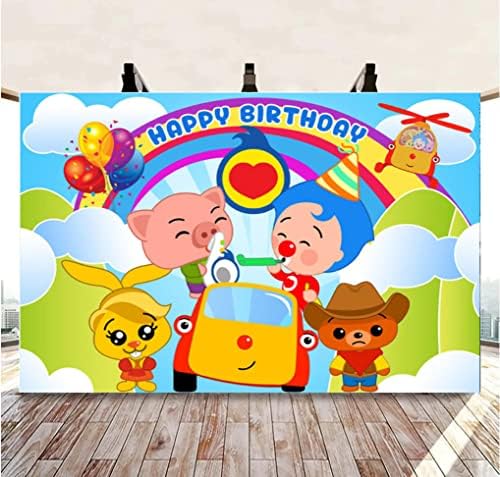Plim fotografija pozadina za djecu rođendan Baby tuš Karneval Rainbow Photo pozadina plava kosa Photo Booth