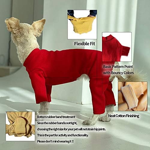 Lucky Petter Pet Odeća za pasa Mačja štene Basic pidžama Izdržljiv i elastični pas pidžama One One