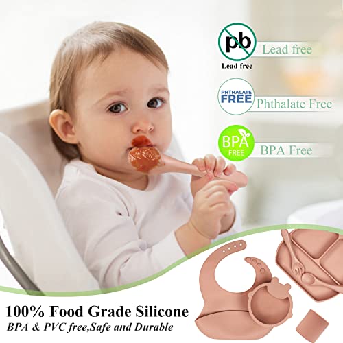 Cottonbebe bulikonski bib Hrana, usisna posuda i kašika BPA besplatna, beba LED odvikavanje samohranjivanja