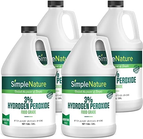Simplenature 3% Hrana hidrogen peroksidna otopina - 4 galona - prirodni višenamjenski čistač - izrađen u