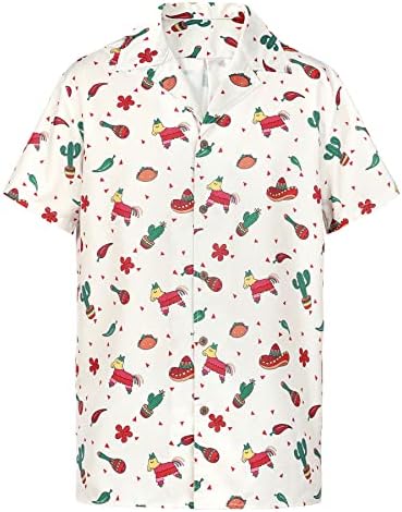 Zando Regular Fit Havajska majica za muškarce Smiješne havajske košulje Kratki rukav Ispiši majice na plaži