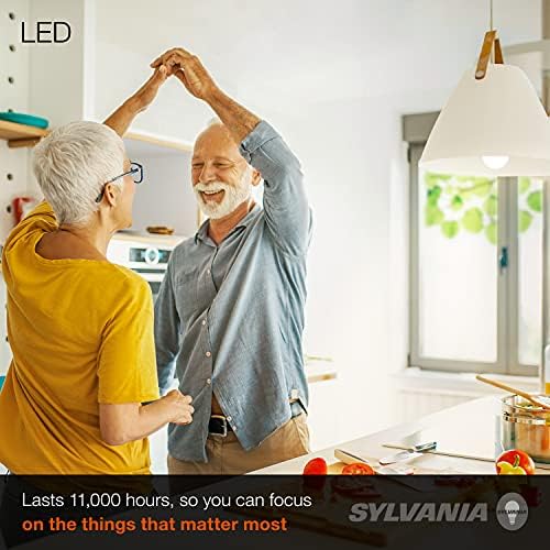 Sylvania ECO LED A19 sijalica, 60W ekvivalent, Daylight - 8 paket & Sylvania LED sijalica, 40W ekvivalent A19, efikasna 6W, Srednja baza, 450 lumena,2 posjeta