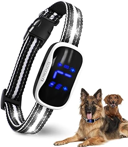 Ogrlica za pse: Okrug protiv lajanja sa 7 podesiva osjetljivost Smart punjivi aktiviranje bez kore za laju