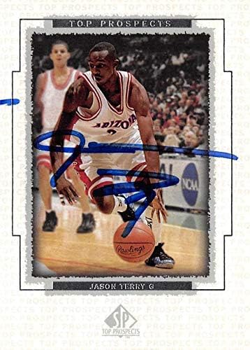 Jason Terry Autographed Basketball Card 1999 Gornji palubni izgledi Rookie 3 - AUTOGREME KOKE KOŠARIJE