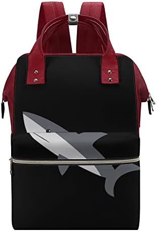 Crtani morski pas ručni ruksak stilski materinsku torbu višenamjenska vodootporna putovanja starački dan