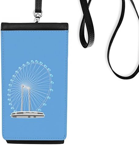 Singapur Ferris Art Art Deco poklon modni telefon novčanik torbica viseći mobilni torbica crni džep