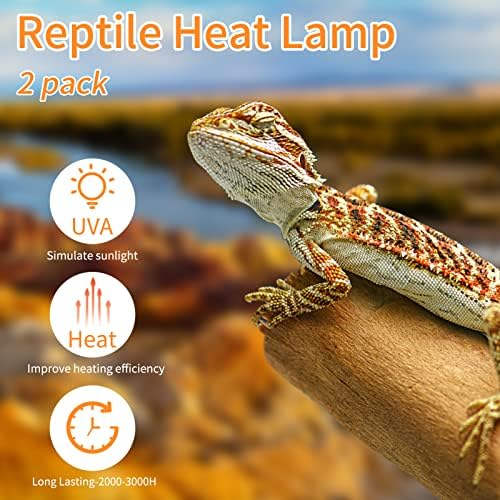 REPTI HOME Reptile Heat lampa sijalice, gmizavci & vodozemci uva basking Spot lampa sijalica, Reptile Daylight
