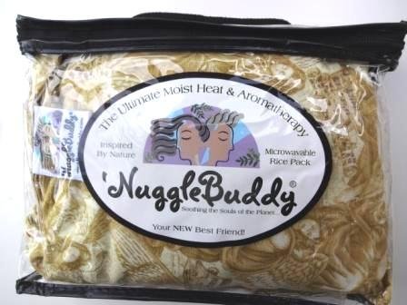 'Nugglebuddy Novo! Mikrovalna vlažna toplotna i aromaterapija organsko pakovanje u obliku riže. Lijepa tkanina
