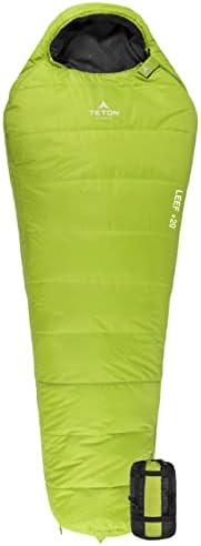 TETON Sports Leef Mummy torba za spavanje-lagana torba za spavanje za ruksak, kampovanje i planinarenje-torba za spavanje po hladnom vremenu - dodatak za kampovanje sa Kompresijskom vrećom za vezice