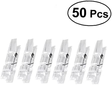 Ruluti 50kom kopče za odjeću opružne obješene kopče stezaljke plastične kopče za odjeću Mini papirne fotografije