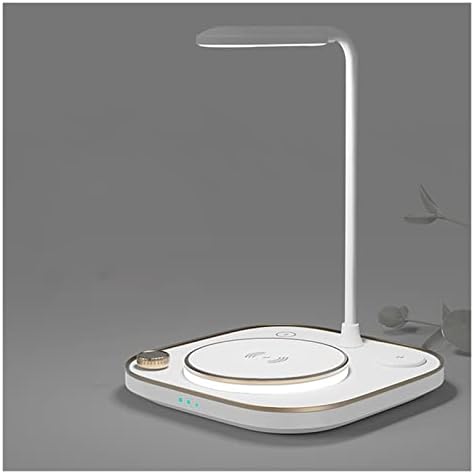 ZHAOLEI Led Kancelarijska stolna lampa lampa za punjenje 15w Brzo 3 u 1 punjenje za slušalice sa satom telefona